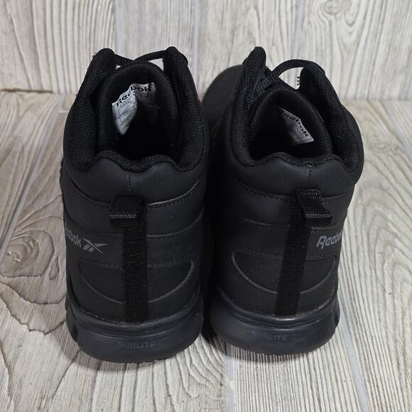 Reebok Work Sublite Cushion Mid Cut Black Work Athletic Shoes Mens Size 8.5 main image 13
